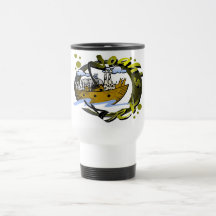Noah's ark design coffee mug