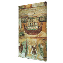 Noah's Ark During the Flood, c.1100 Gallery Wrap Canvas