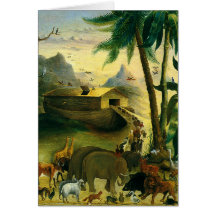 Noahs Ark, Hidley, Vintage Victorian Religious Art Greeting Cards