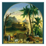 Noahs Ark, Hidley, Vintage Victorian Religious Art Personalized Invite