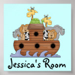 Noah's Ark Nursery Name Print