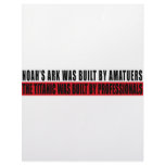 Noah's Ark was bult by Amatuers... Letterhead Template