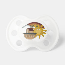 Noah's Ark With Rainbow and Sun Pacifier