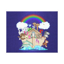 Noahs Ark Wrapped Canvas Canvas Print