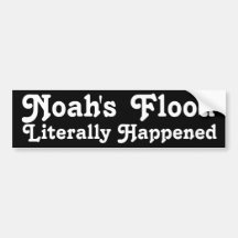 Noah's Flood Bumper Sticker