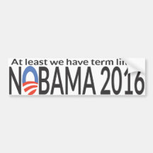 Nobama 2016 autocollants pour voiture