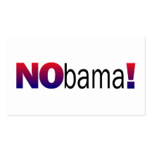 Nobama Anti-Obama Business Card