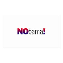 Nobama Anti-Obama Business Card Template