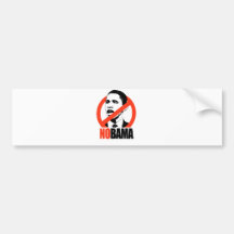 NOBAMA / ANTI-OBAMA T-SHIRT BUMPER STICKERS
