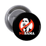 NOBAMA / ANTI-OBAMA T-SHIRT BUTTON