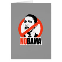 NOBAMA / ANTI-OBAMA T-SHIRT GREETING CARDS