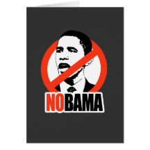 NOBAMA / ANTI-OBAMA T-SHIRT CARD