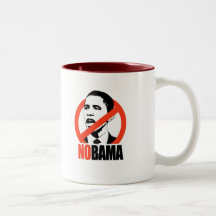 NOBAMA / ANTI-OBAMA T-SHIRT COFFEE MUG