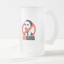 NOBAMA / ANTI-OBAMA T-SHIRT COFFEE MUG