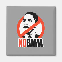 NOBAMA / ANTI-OBAMA T-SHIRT MAGNET