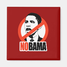 NOBAMA / ANTI-OBAMA T-SHIRT REFRIGERATOR MAGNET