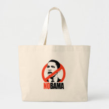 NOBAMA / ANTI-OBAMA T-SHIRT TOTE BAGS