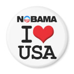 NOBAMA - I LOVE THE USA- AMERICA REFRIGERATOR MAGNETS