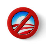 NOBAMA  No Obama Anti-Obama Pinback Button