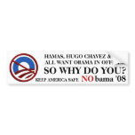 NObama Terrorists Bumper Stickers