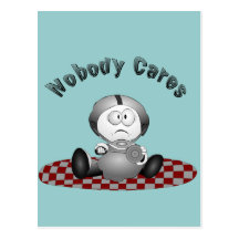 Nobody Cares Recipe Card Post Card