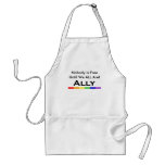 Nobody is Free Ally Aproon Apron