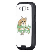 Nobody's Purrfect Tan Cat Galaxy SIII Cases