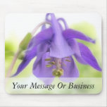 Nodding Blue Columbine Mouse Pads