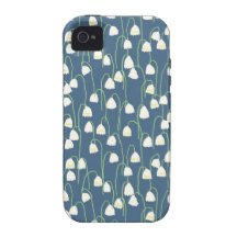 nodding flowers whitenavy.jpg iPhone 4 case