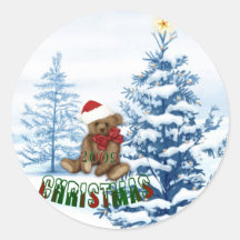 Noël 2009 adhésifs ronds