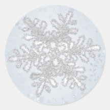 Noël blanc argenté de mariage de flocon de neige adhésifs