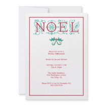 Noel Christmas Party Holiday Invitation