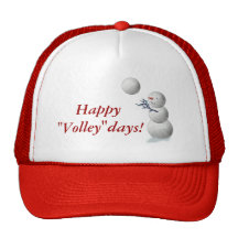 Noël de bonhomme de neige de volleyball casquettes