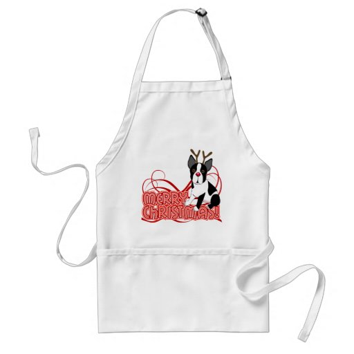 Noël de Boston Terrier Tabliers