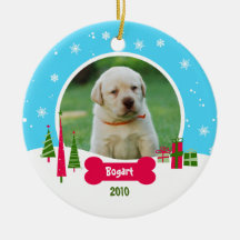Noël de chien/chiot - pays des merveilles d'hiver décoration pour sapin de noël