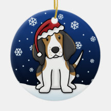 Noël de Coonhound de marcheur de Treeing de bande  Ornement De Noël
