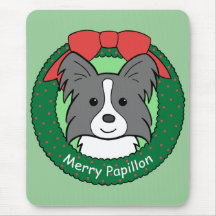 Noël de Papillon Tapis De Souris