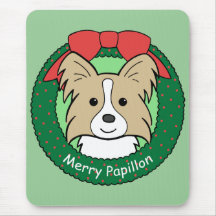 Noël de Papillon Tapis De Souris