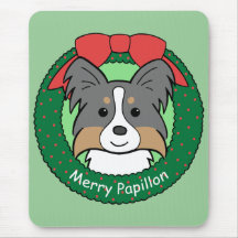 Noël de Papillon Tapis De Souris