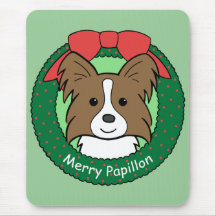 Noël de Papillon Tapis De Souris