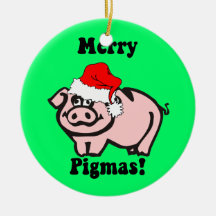 Noël de porc ornements
