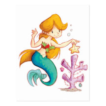 Noël de sirènes cartes postales