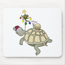 Noël de tortue et d'escargot tapis de souris