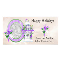 Noël de vacances de Photocard Modèle Pour Photocarte