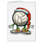 Noël de volleyball carte de vœux