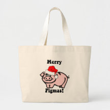 Noël drôle de porc sacs