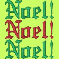 Noel! Embroidered Basic Zip Hoodie embroidered shirts