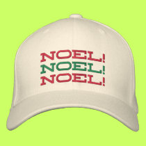 Noel! Embroidered Christmas Hat embroidered hats