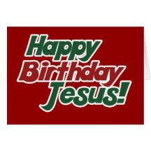 Noël est anniversaire de Jésus Cartes De Vœux