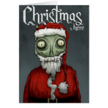 Noël est ici carte de vœux